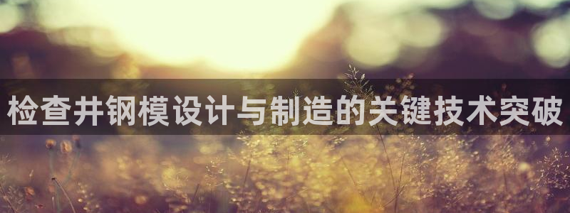 古天乐和太阳集团谁厉害：检查井钢模设计与制造的关键技术突破