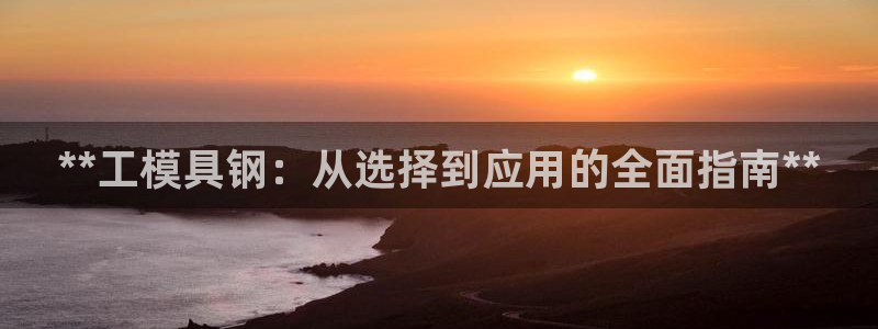 太阳集团控股有限公司：**工模具钢：从选择到应用的全面指南**