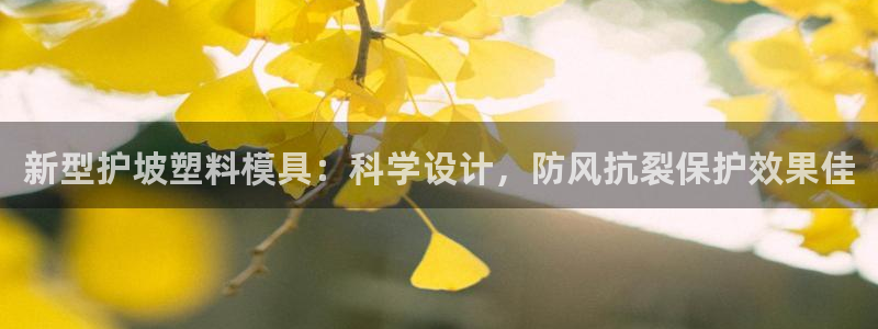 太阳集团董事长是谁照片：新型护坡塑料模具：科学设计，防风抗裂保护效果佳