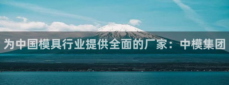 太阳成集团tyc234cc[主页]网址振兴：为中国模具行业提供全面的厂家：中模集团