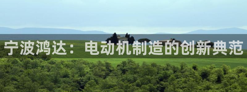 太阳集团网站多少：宁波鸿达：电动机制造的创新典范