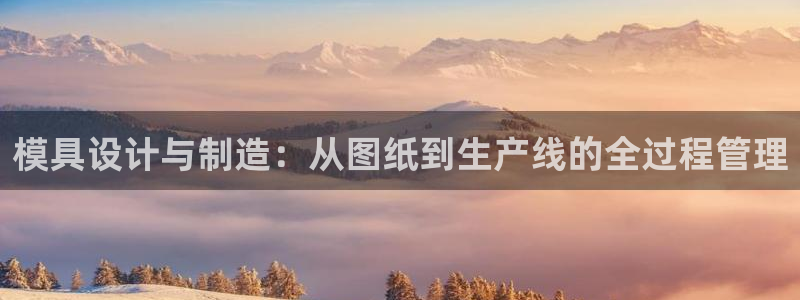 太阳gg平台地址：模具设计与制造：从图纸到生产线的全过程管理